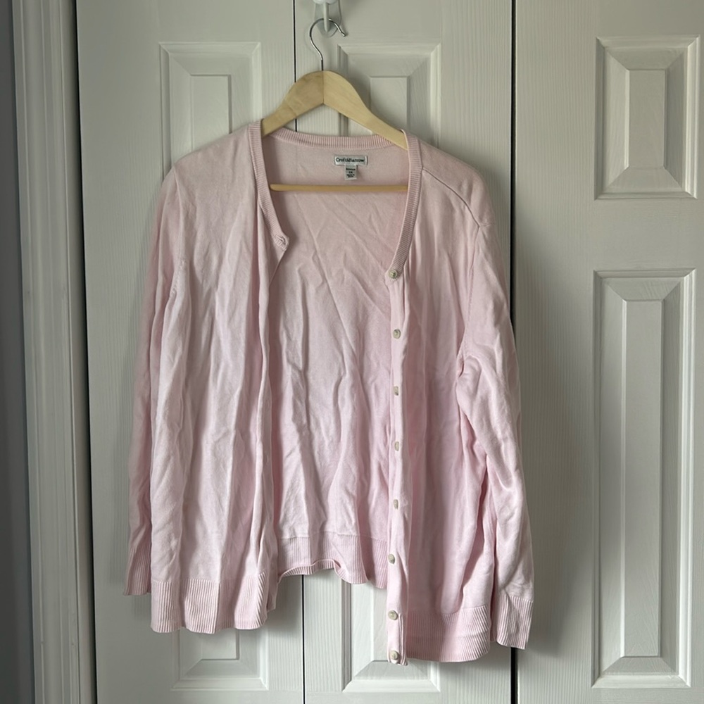 Pink cardigan
